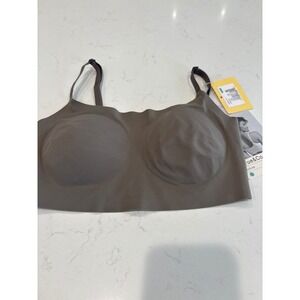 True & Co Everybody Scoop Neck Bra Wirefree Bralette Removable Pads Small